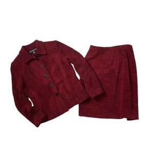 Houndstooth skirt set